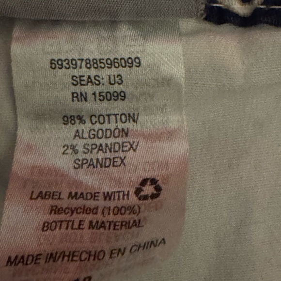 Laura Scott Floral Print Skort in Navy and White size 12 - Picture 4 of 5